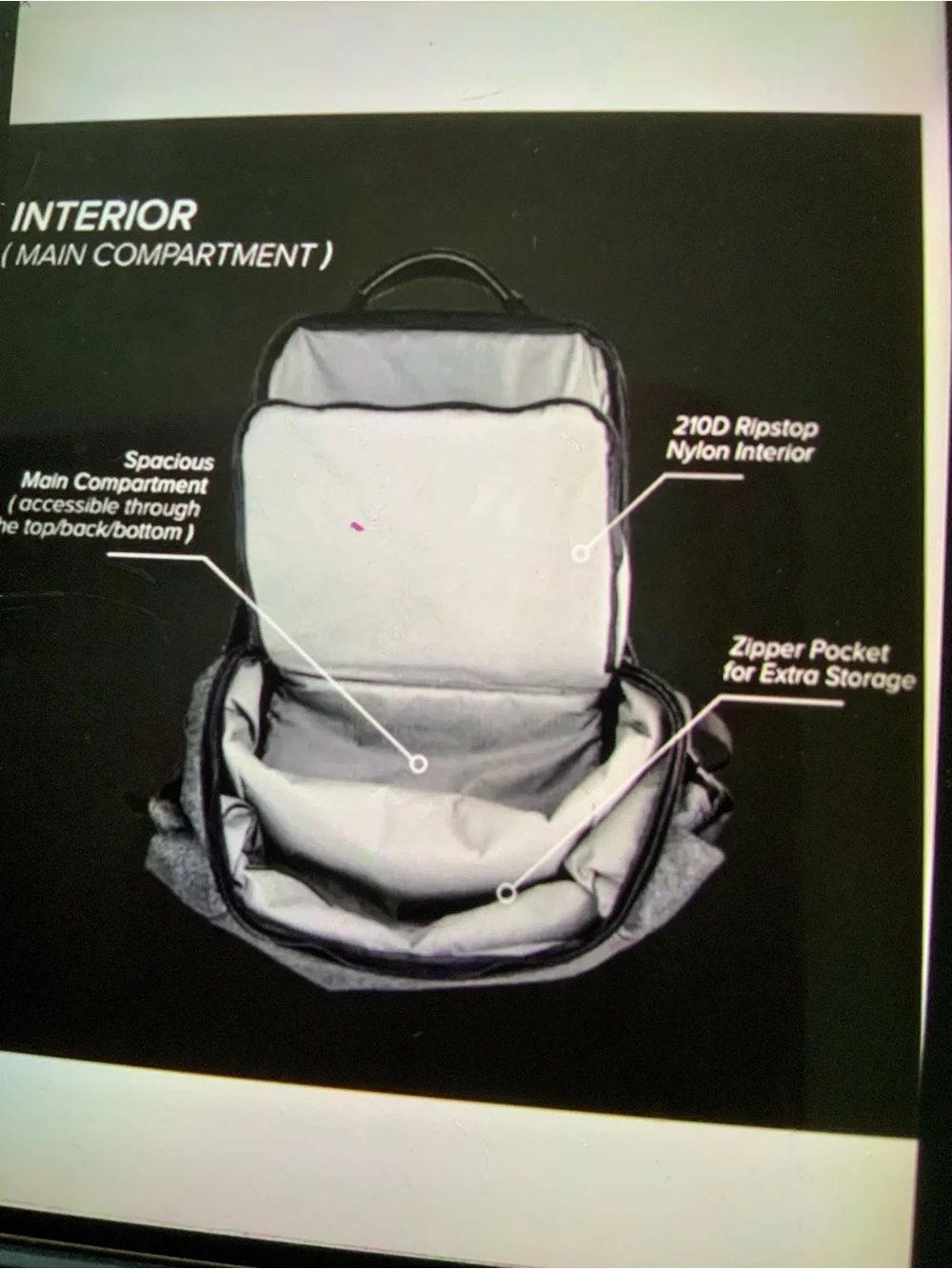 Marvel Iron Man Canvas Backpack Legend Range –Metallic tone grey & Black